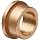Bunting Bearings ECOF162212 1" Bore x 1 3/8" OD x 3/4" Length 1 5/8" Flange OD x 3/16" Flange Thickness Powdered Metal SAE 841 ECO Oiled Flange Bearing