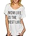 Superluxe Clothing Womens Mom Life is The Best Life Tri-Blend Dolman T-Shirt