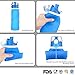 UPmall Collapsible Water Bottle - Medical Grade Silicone Leak Proof Foldable Sports Bottle 750ml (26 oz)