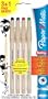 Paper Mate S0935580 Pack de 4 Stylos � bille effa�able avec gomme