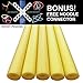 Oodles of Noodles Deluxe Foam Pool Swim Noodles - 5 Pack Approx 52 Inch Wholesale Pricing Bulk Yellow