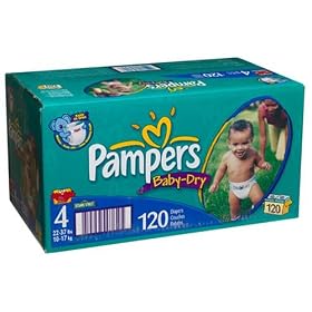 Pampers Value Pack Size 4 Baby-Dry Diapers  120-Diapers