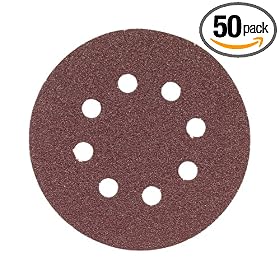Bosch SR5R125 5-Inch 120-Grit General Purpose Sanding Disc for Random Orbit Sander, 50-Pack