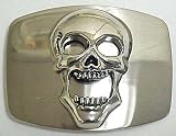 Wicked Skull Bottle Opener Chrome / Steel Belt Buckle