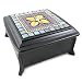 Golden Amethyst Handmade Mosaic-Top Jewelry Box