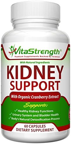 Premium Kidney Support with High Grade Organic Cranberry - Prevents Bladder and Urinary Tract Infection - Safe & Natural Kidney Cleanse Detox Supplement For Women & Men - Order Risk Free