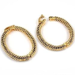 2 Bali Pearl Shortener Antique Gold Plated Jewelry 32mm