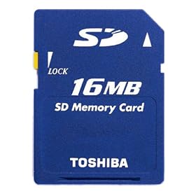 Toshiba SD-M1603T 16MB SD card for e300,400,700 and 800 series