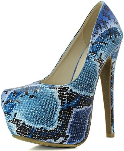 Women's Graffiti Art Snakeskin Skeleton Drawing Edgy Platform Heel White, White (E28), 7.5