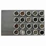 Lipper International SOHO 20-Piece Large Board Magnetic Spice Rack with Tins, Stainless Steel