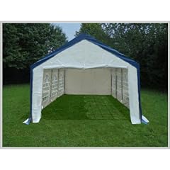 Pavillon Pavillion Festzelt Partyzelt 4x8 8x4 4x8m 8x4m PVC HQ MIT Fenster blau