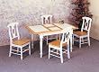 5 Piece Natural-White Dinette Set By Coaster Furniture