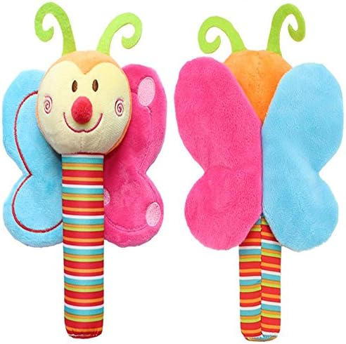 Baby Rattles Hand Shaker Toy Bell Ring Lovely Animal Plush Bibi Early Education Puzzle Toy Kids Gift