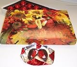 Scott's Cakes 1 lb. Dark Chocolate Covered Cherry Brandy Cherries in a Fall Leaf Box