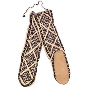 Wool Blend Mukluks With Leather Sole