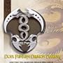 Fantasy Dual Dragon Dagger Sword w/ Wall Mount Plaque