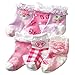 Toptim Baby Non-skid Baby Girl Socks, 6 Pairs, Infants to Toddlers (Cute 6 Pairs)