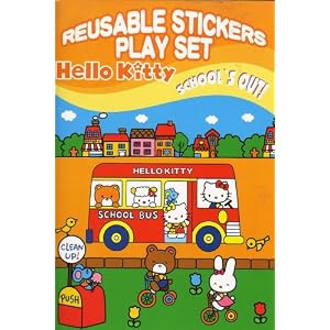 Hello Kitty Reusable Stickers Play Set - School's Out!