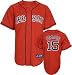 Dustin Pedroia Jersey: Adult 2010 Majestic Alternate Red Replica #15 Boston Red Sox Jersey - Small