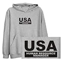 Sweatshirt Heather Gray " Usa Human Resource Manager " Occupations