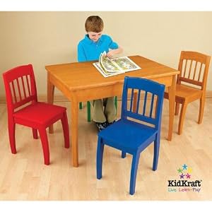 Euro Honey Tbl and 4 Chairs by