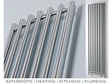 Ultraheat Trojan Chrome Vertical Designer Radiator 390 x 1760mm