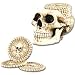Skeleton Bone Coaster Coffee-Table Set with Skull Holder