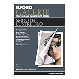 Ilford Galerie Double Sided Premium RC Smooth Lustre Duo Inkjet Paper, 280 g/m2, 8.5x11