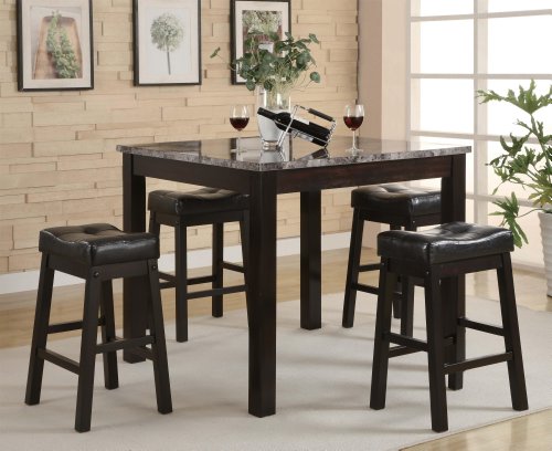 5 Piece Counter Table Chair Set