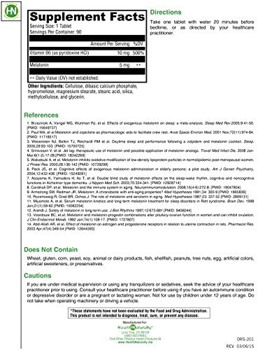 Melatonin SR - 90 Tablets | Biphasic Controlled-Release Melatonin Formula | Suitable for Vegetarians | Pharmaceutical Grade