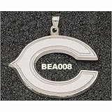Chicago Bears Sterling Silver Giant C 1-1/2 Pendant