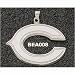 Chicago Bears Sterling Silver Giant C 1-1/2 Pendant