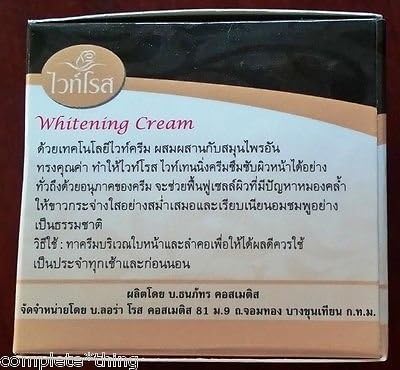 3 Units X Face Cream White Rose Skin Whitening Dark Spot Acne Anti-aging Lightening 10g.[Get Free Tomato Facial Mask &amp; Ceramine UV Line Ginkgo Plus Whitening Cream 8.50ml]I610