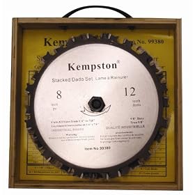 Click here to buy Kempston 99380 Stacked Dado Set, 8-Inch by 12 Tooth by Kempston.