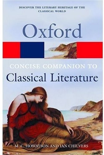 Cover image : The Concise Oxford Companion to Classical Literature (Oxford Paperbacks)
