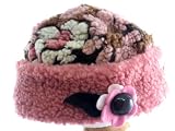 Corky Pink & Brown Nana Daisy Roll Brim Hat