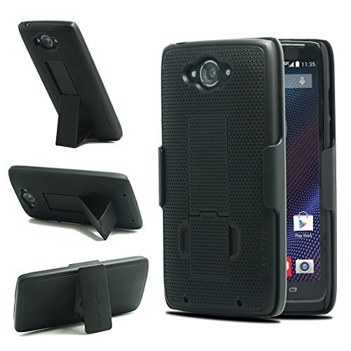 Encased combo case with cliklock belt clip holster for …