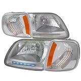 97-03 Ford F150 Headlights and Parking Lights Chrome by Instyleparts