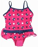 Pink Platinum Toddler Girls Ladybugs Polka Dotted 1 Piece Swimsuit - Fuchsia (2T-4T)