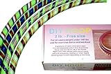 Weighted DIY Hula Hoop - 2 lb. 42 inch, Detachable, Green. 2 Tapes included