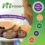 Chicken Sausage Breakfast Patties - 128 1.5 oz. Frozen Patties - Free Two-Day Shipping - Weight Watchers 1 point per patty