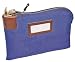 7-Pin Locking Nylon 3-Ply Laminated Currency Bag, 11"x8-1/2", Blue MMF2330981W08