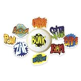 Lucks Edible Image Comic Expression Embellishments, 108-Pack