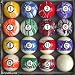 Marble / Swirl Style Pool Table - Billiard Ball Set