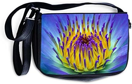 Shoulder Bag Sling Bag Handbag Purse With Adjustable Strap - Purple Water Lily