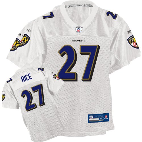 Reebok Baltimore Ravens Ray Rice Youth Replica White Jersey Small