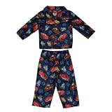 2 PCS SET: Boys Or Girls Disney Cars Fleece Sleepwear Pajama Top & Pants Set - Blue