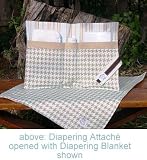 Diapering Attach� & Diapering Blanket (Caf� au Lait)