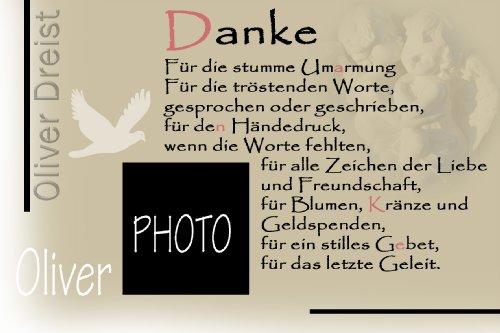 Individuelle Fotokarten als Dankeskarte