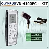 Olympus VN-4100PC Digital Voice Recorder and Olympus ME-52 Microphone Outfit - Olympus AOLYVN4100PCK1